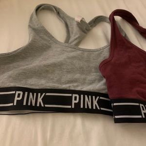 2 PINK sports bras